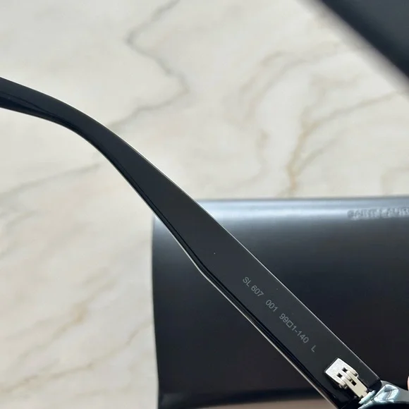 Saint Laurent Black Sunglasses with Case - Picture 5 of 9